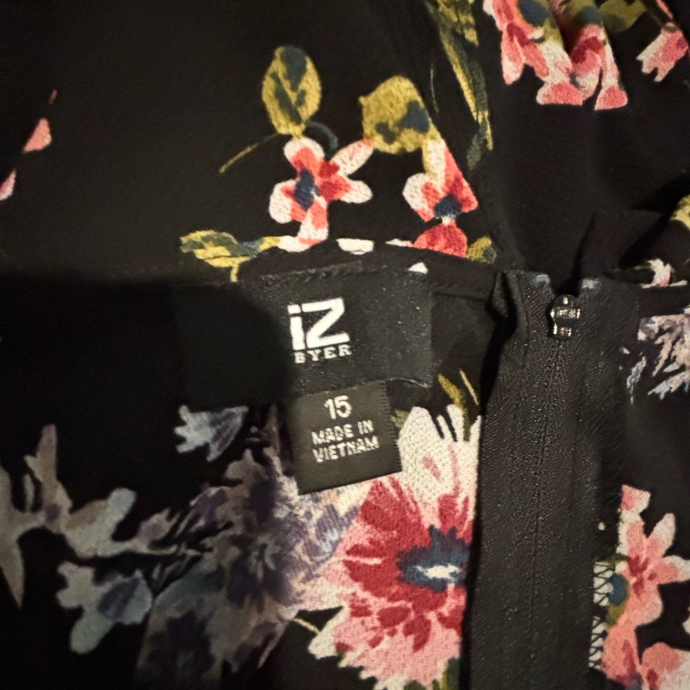 Iz Byer Black and Pink Asymmetrical Ruffled Maxi Dress - Picture 4 of 12